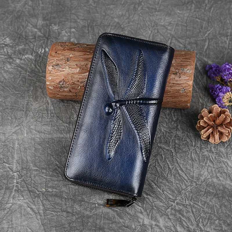 MOTAORA Genuine Leather Women Wallet And Purses For Ladies Long Purse Womens Wallets For Card Money Phone Bag New Z250725