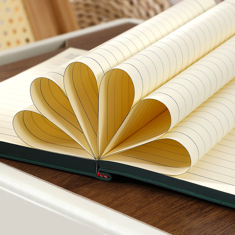 Personalized Customizable Corporate Logo Color Edge Diary Journal 120g Ruled Paper A5 Softcover Leather Notebook