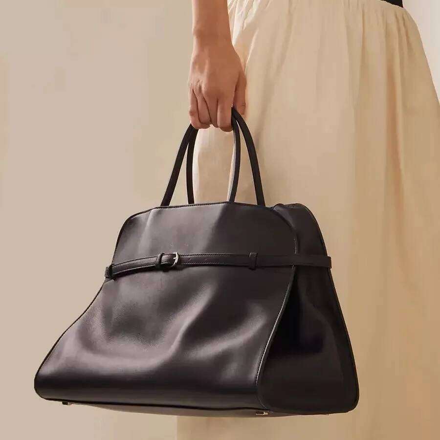 Designer Cowhide Margaux Handbag Soft Genuine Leather Shoulder Suede Large Capacity High Quality Messenger Tote Bag bag