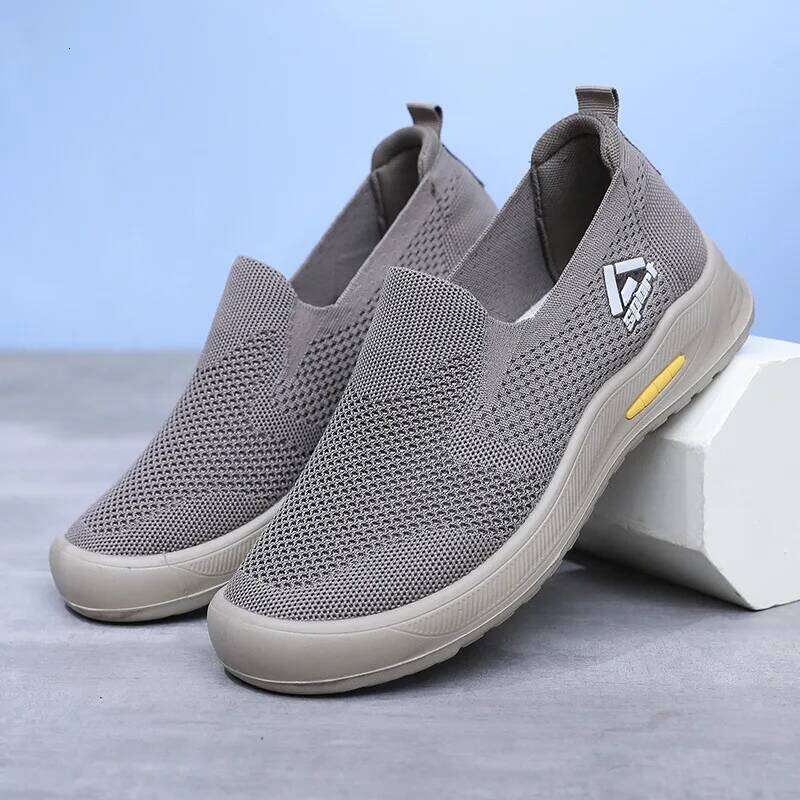 Bebealy Women's Sneaker Flat Casual Nonslip Outdoor Soft Home Shoes Comfortable Slip-on Men Shoe
