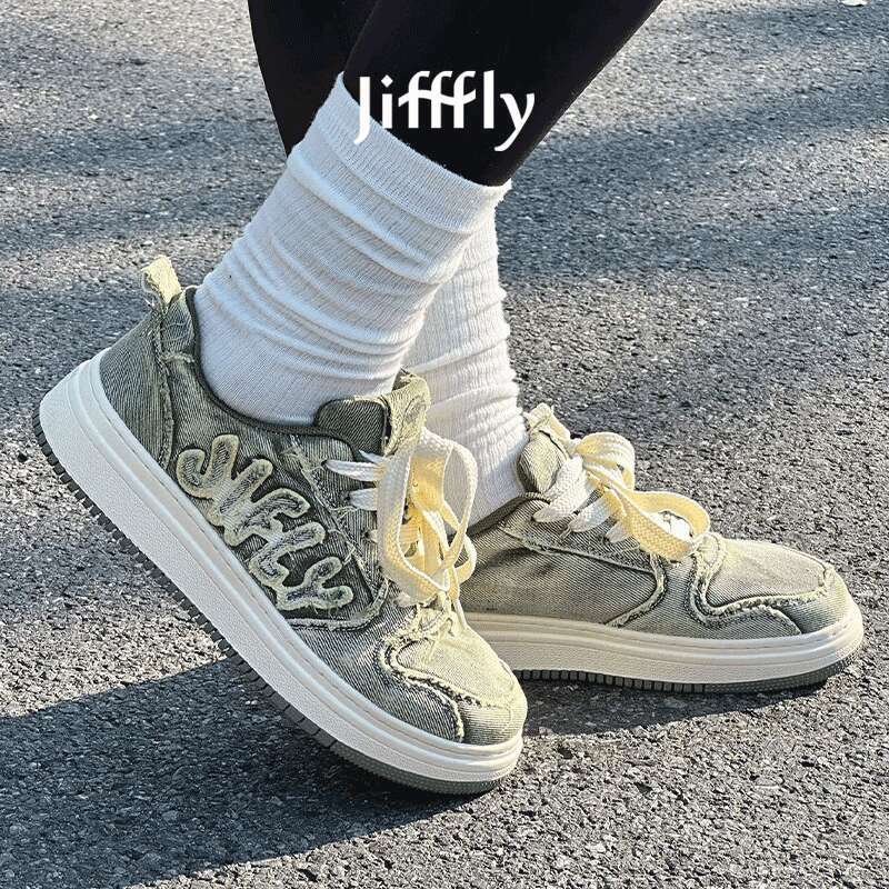 JiffFly Unisex Casual Sneakers for Fall/Winter 2025 - Thick Sole Height-Increasing Shoes