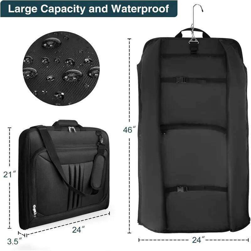 Business Travel Suit Waterproof Folding Lage Hanging Clothing Bag Both Wet And Dry