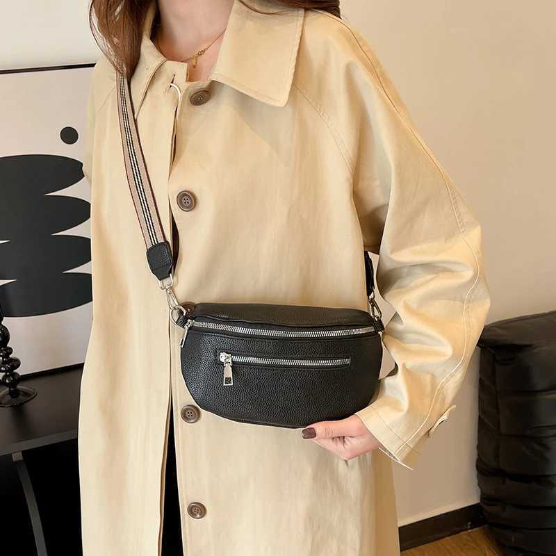 PU Leather Banana Bag Wen Ch Waist Bag Fanny Pack Sling Crossbody Shoulder Bag Ch Bum Belt Bag Half Mo Hobo Bag Y250724