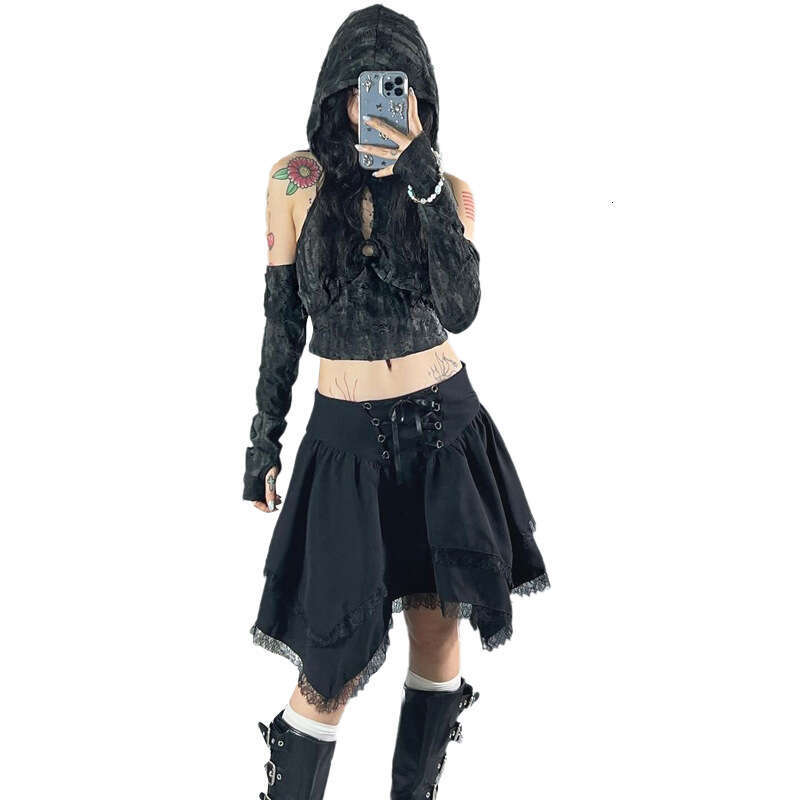2024 Autumn New Style Solid Color Sexy Slim Fit Hooded Crop Top for Women d5b