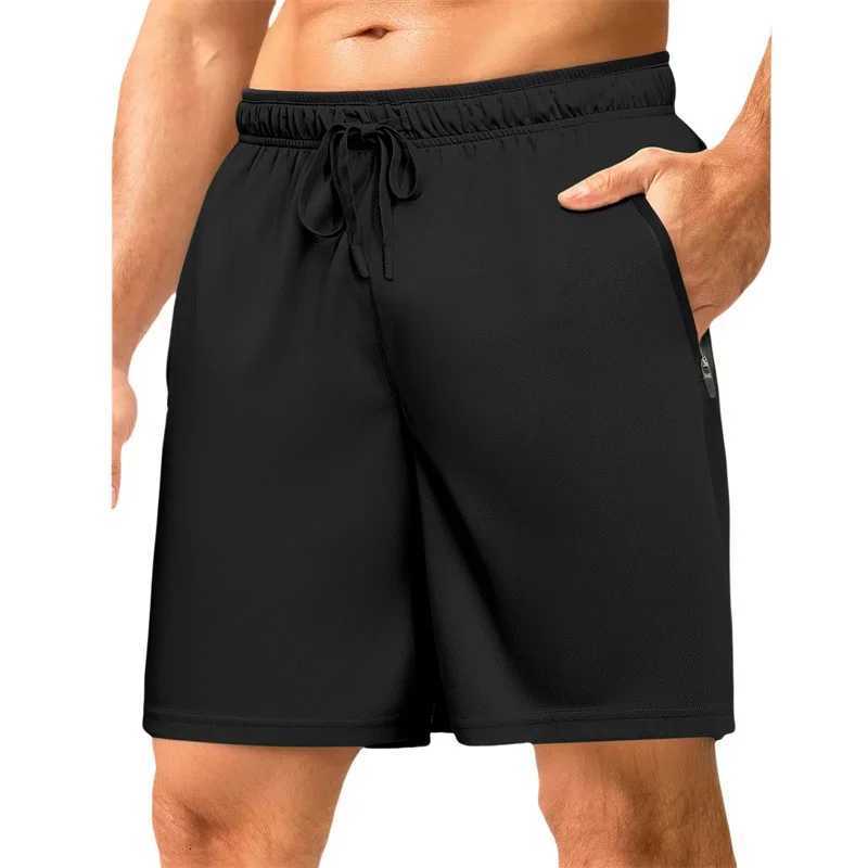 2025 Summer Brand Men Sports Shorts Quick Dry Zipper Pocket Training Shorts Summer Fitness Joggers Casual Gym Shorts Pants Male W250724