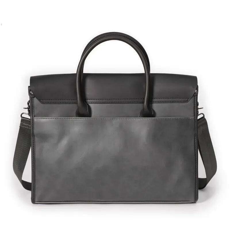 Retro Tote Briefcase Large Capacity Handbags Men Fashion Business Top-Handle Bags Crossbody Laptop Bag Satchels
