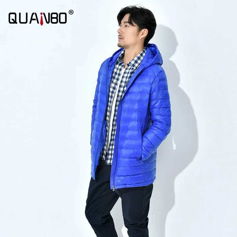 Plus Size 5XL 6XL 8XL 7XL Coats Mens Long Ultralight Packable Hooded Down Jacket Puffer Down Coats Black Casual Jackets X250725