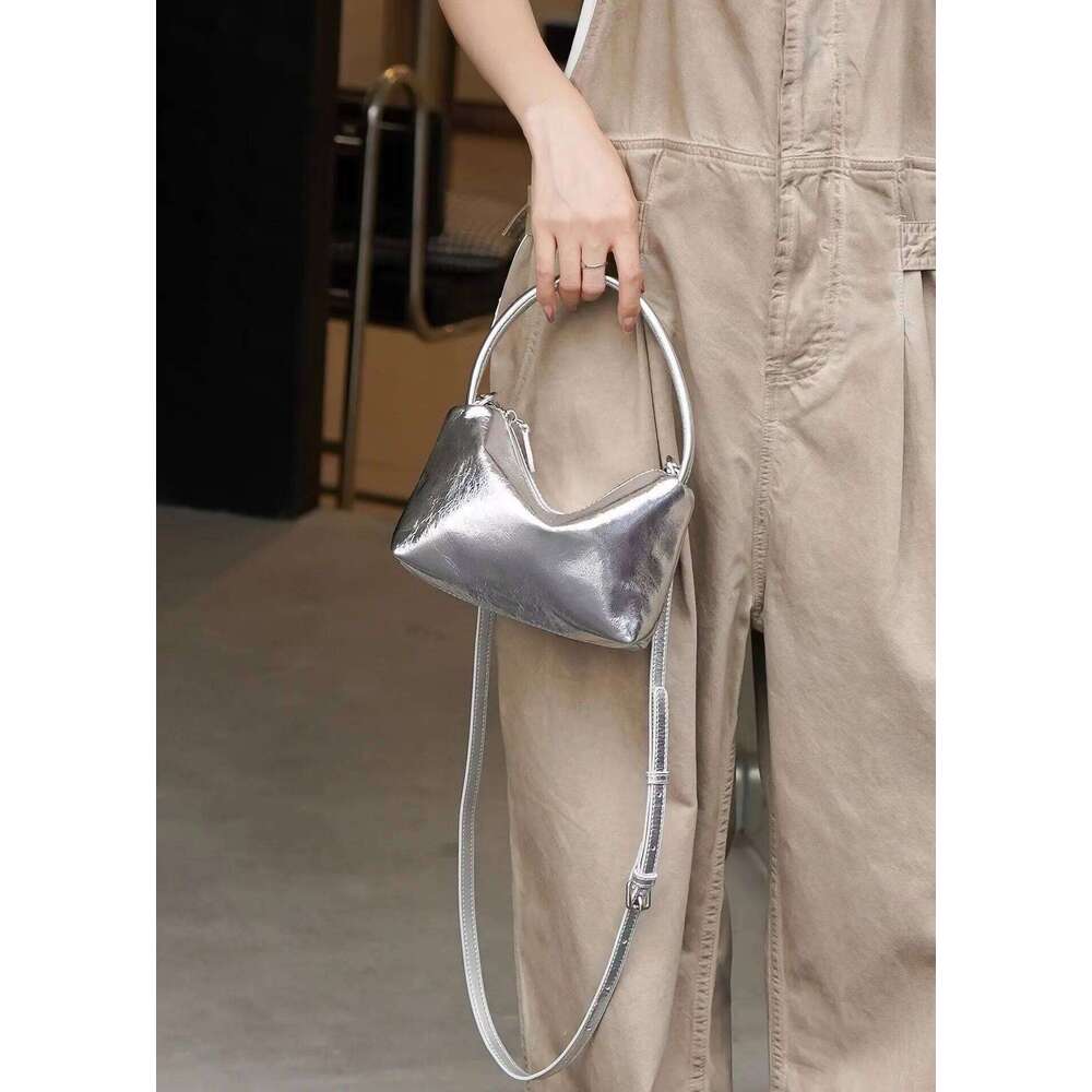 Luxurious designer Hot Simple Matte Color Women Hobo Tote Small Genuine Suede / Cow Leather Female Crossbody Shoulder Bag Daily-use Handbag