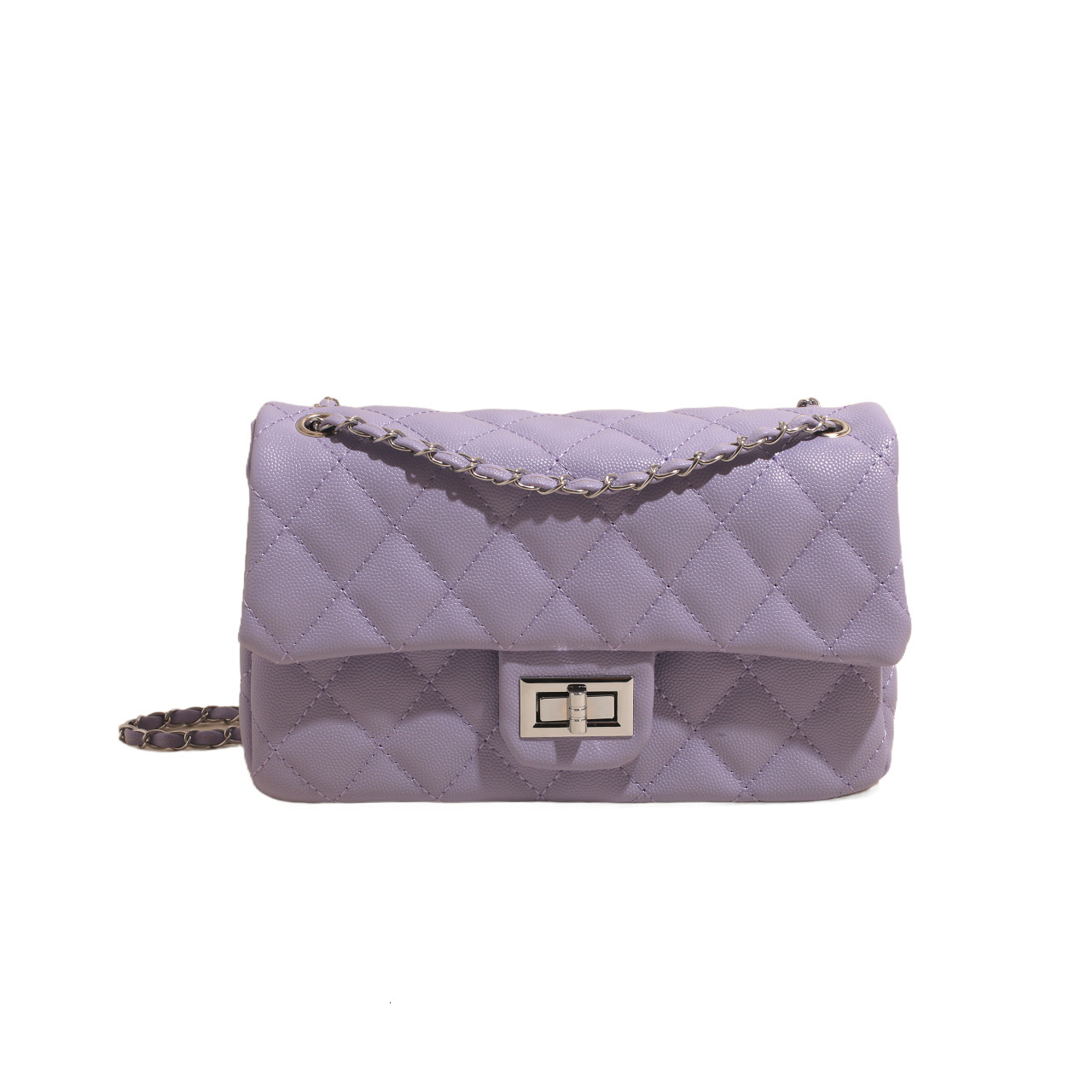 Luxury Brand Designer Bag 2025 Spring New Fashion Small Style Diamond Lock Single Shoulder Small Square Bag Women's Bag High-End Chain Crossbody 