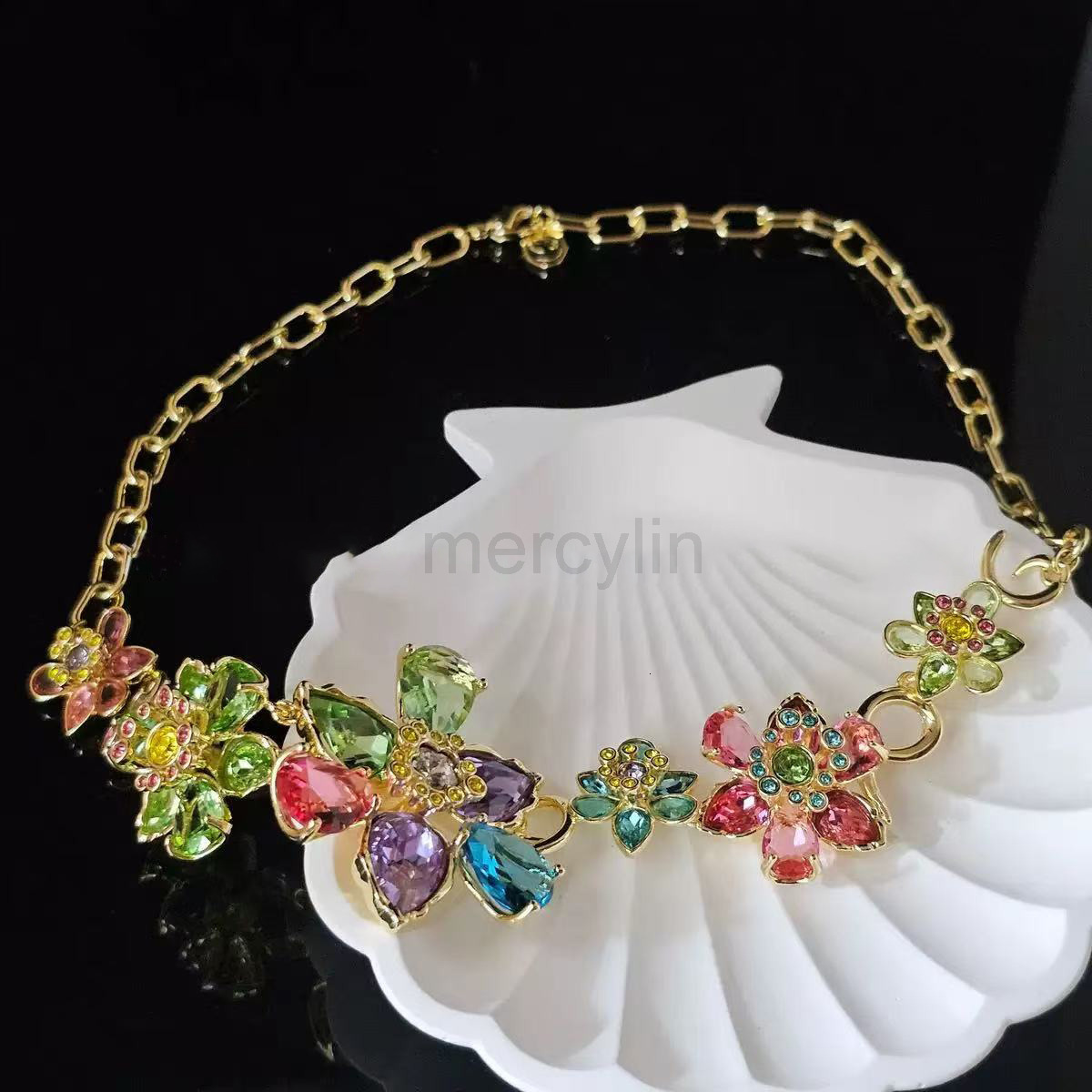 Designer Swarvskis Designer Swarvskis Fashion Zircon Fairy Tale Princess Necklace Womens Cartoon Versatile Ins Style Collarbone Chain Sweet Temperament Jewelry