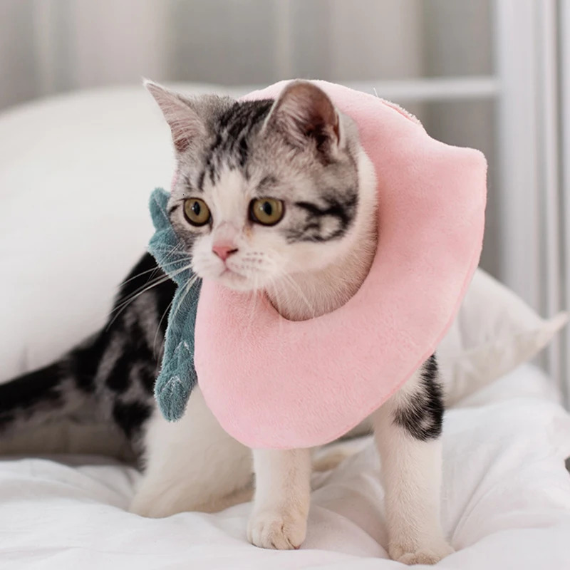 Soft Toast Avocado Shaped Cotton Pet Elizabethan Collar Dog Cat Adjustable Wound Healing Collar Prevent Bite Neck Ring For Pets 250716