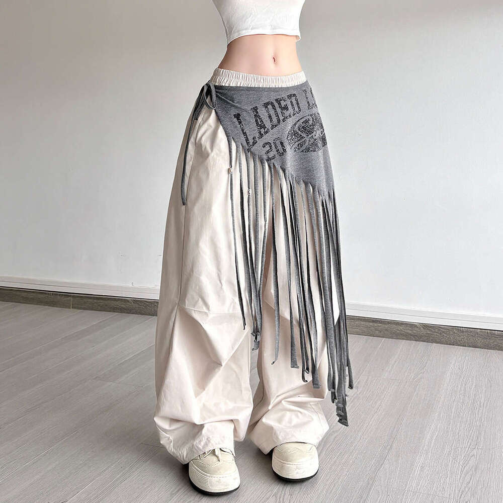 2025 Summer New Tassel Simple Letter Slim Fashion Casual Versatile Waist Decoration for Women 6ff