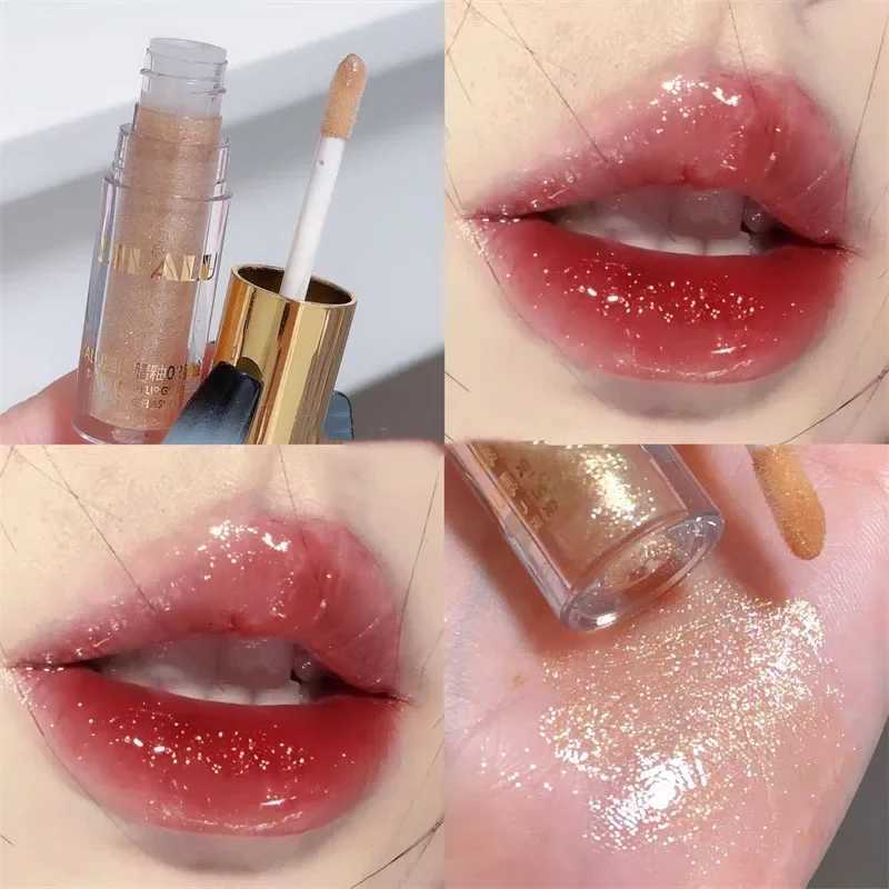 Waterproof Diamond Shimmer Glitter Lip Gloss 5 Colors Sparkling Glitter Liquid Lipstick Diamond Pearl Lip Gloss Sexy Lip Make UpXJ250724