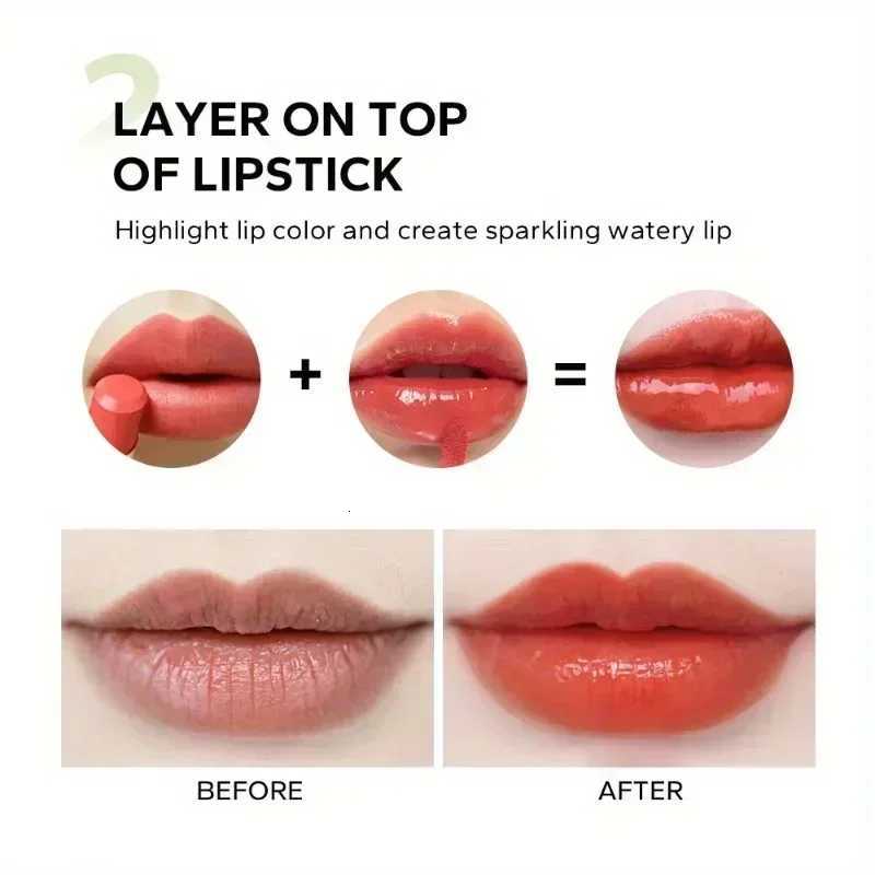 BEAUTY GLAZED Black Transparent Lip GlossNourishing Anti-aging Brightening Lips Lip Care Oil XJ250724