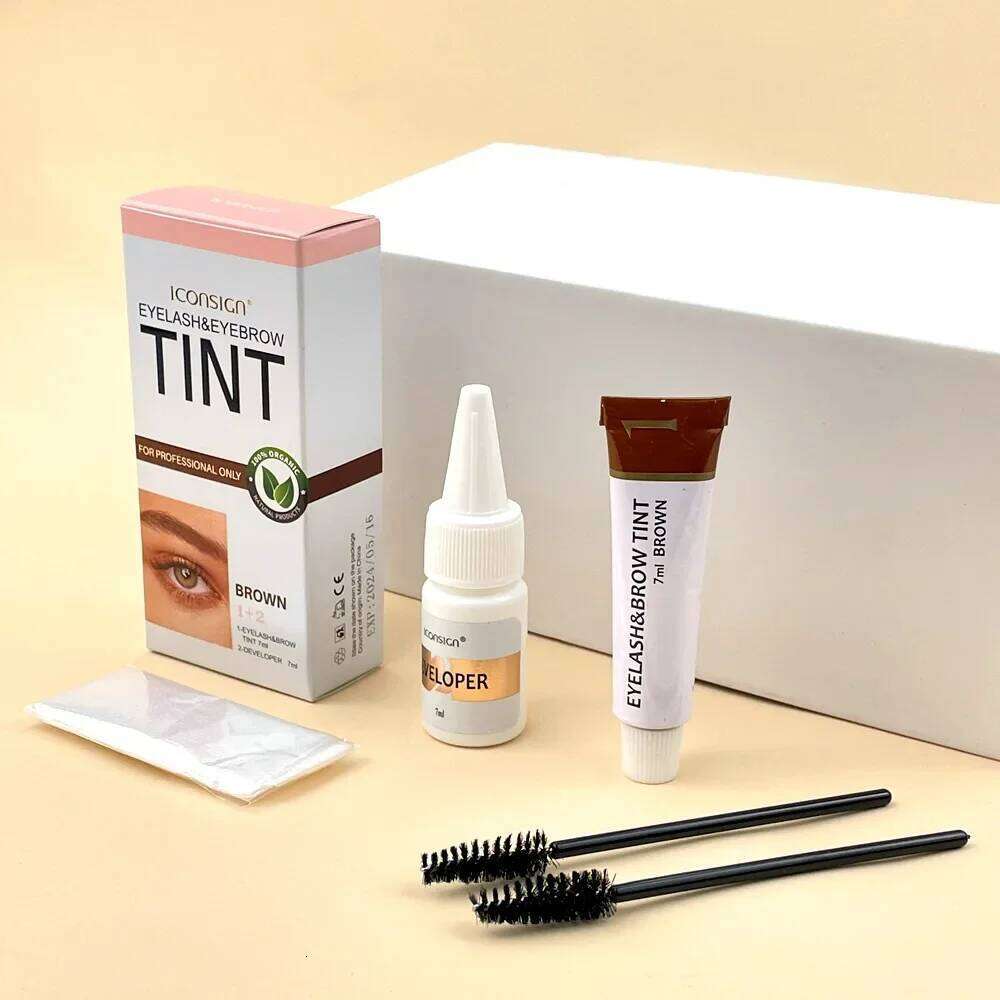 3Colors Eyelash Kit Fast Tint Dye Gel Eyebrow Cream Brow Enhancers Henna Mascara Makeup Tool X250725