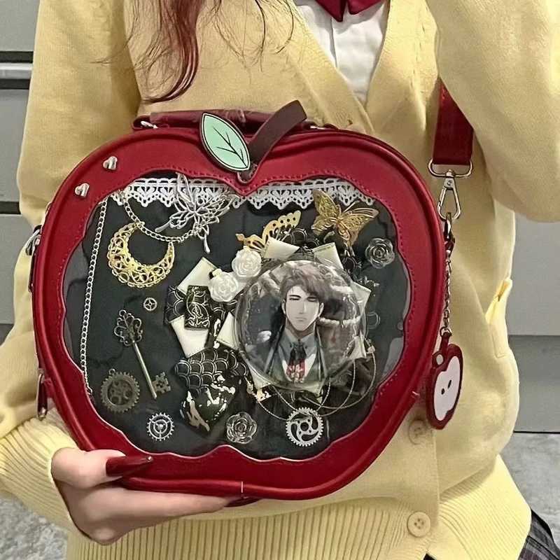 New Girl Harajuku Niche Design Apple Crossbody Bag Handbag Sweet Style Cute Zzang Ita Bag Y2K Backpack Preppy Style ItaBag Y250724