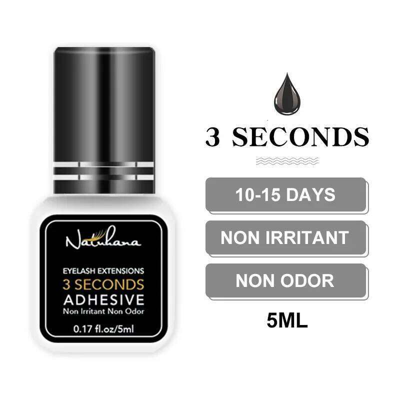Natuhana 5ml False Extension Glue No Irritation Transparent Eyelash Primer Waterproof Fast Dry Long Lasting Strong Tools X250725
