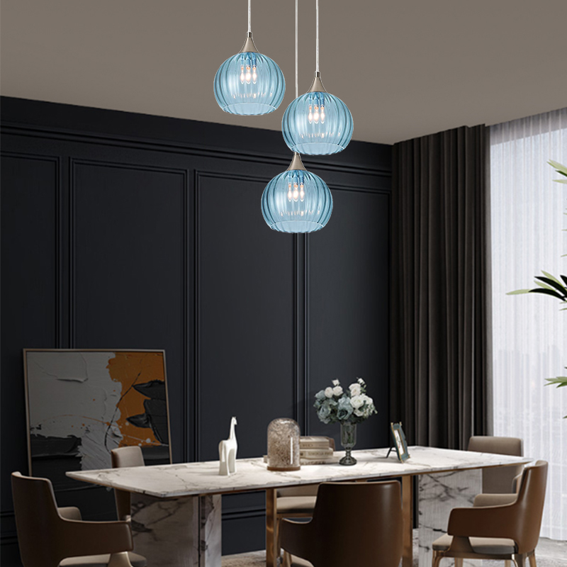 Contemporary Single Head Hardware Chandelier - EASY Installation for Restaurants