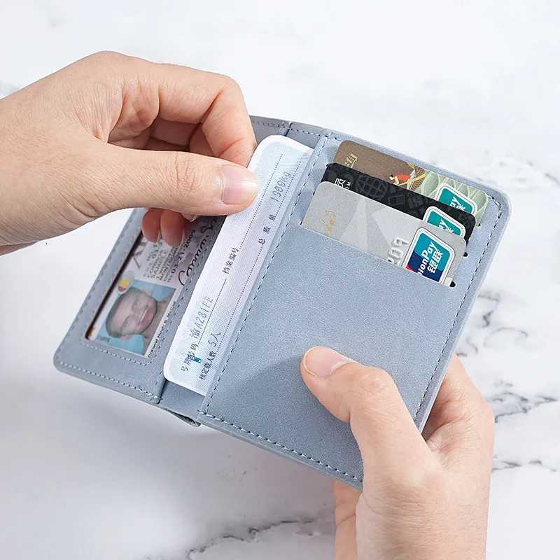 Card bag Male ultra-thin mini small wallet Multifunctional drivers license leather case Multi-card position Anti-degaussing cer Z250725