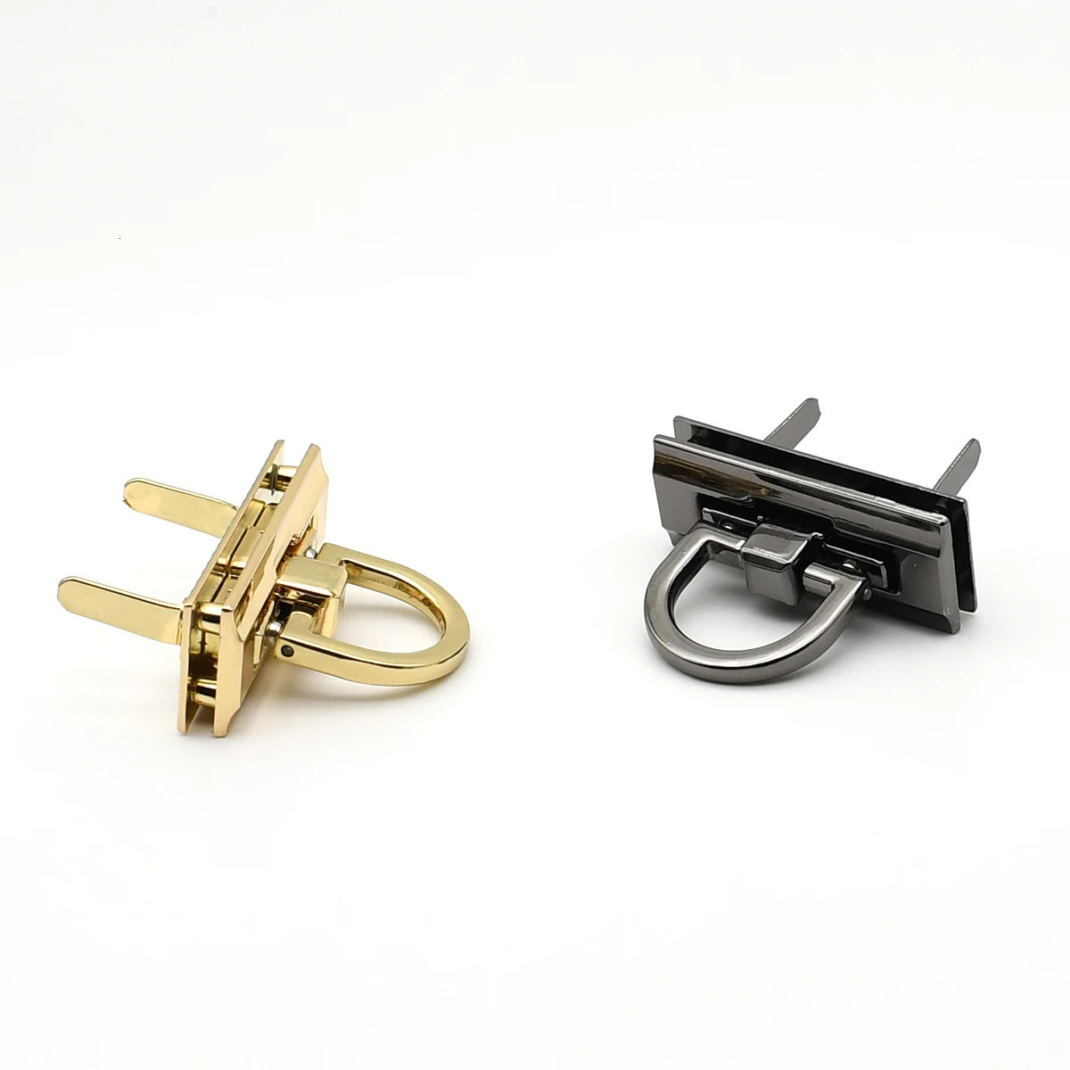 Metal Bag Folding Lock Press Flip Lock Switch Closure Clasp Buckle with D Ring for Bag Parts DIY Hardware Accessories 250723