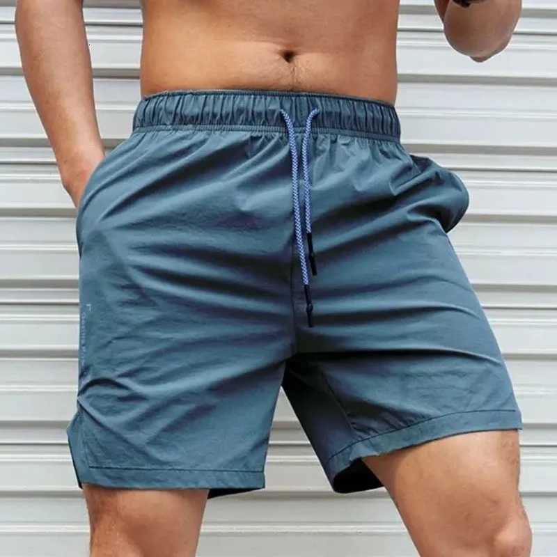 2024 NEW Summer Men Shorts Lightweight Thin Short Pants Running Fitness Shorts Men Gyms Quick-Drying Drawstring Sports Shorts W250724