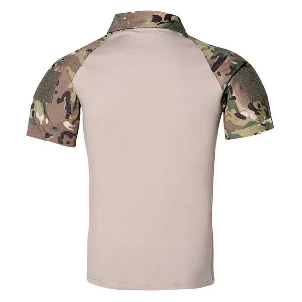 Tactical T-Shirts Mens Outdoor Sport Tee Quick Dry Short Sleeve Shirt Hiking Hunting Combat Men Camo Clothing Y250724