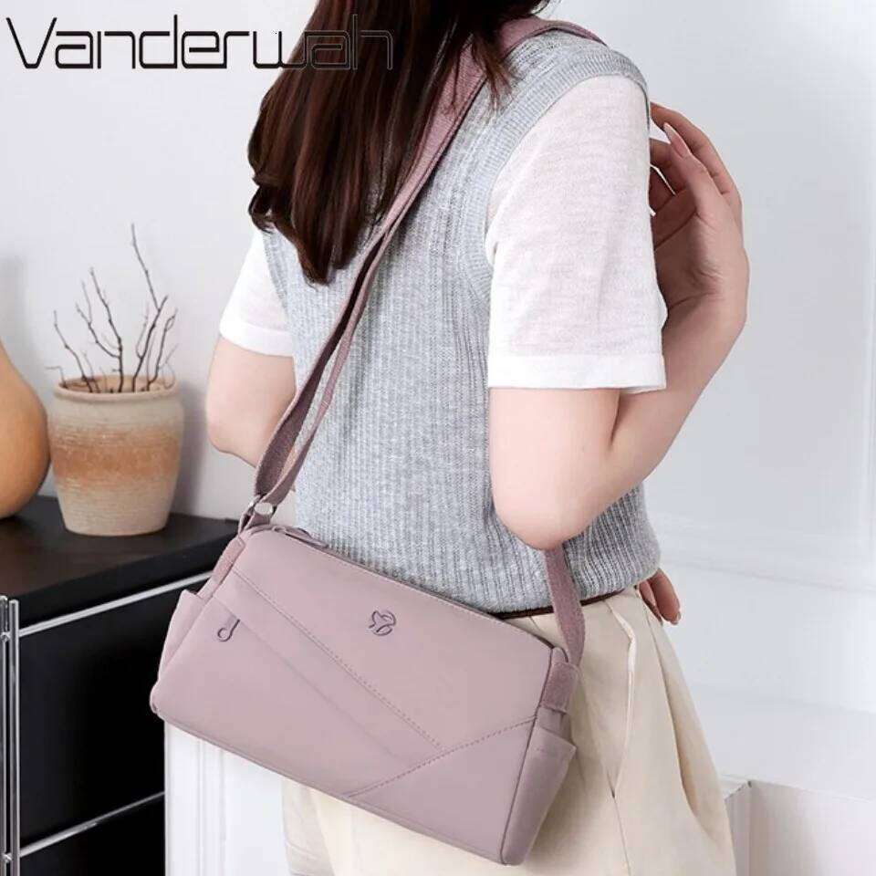 Travel Bag Waterproof Nylon Shoulder Crossbody For Handbags Women Bags Designer Two Layers Summer Sac