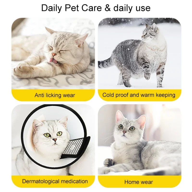 Cat Elizabethan Collar Healing Protective Collar Recovery Collar for After Surgery Adjustable Wound Healing Pet Neck Cone 250716