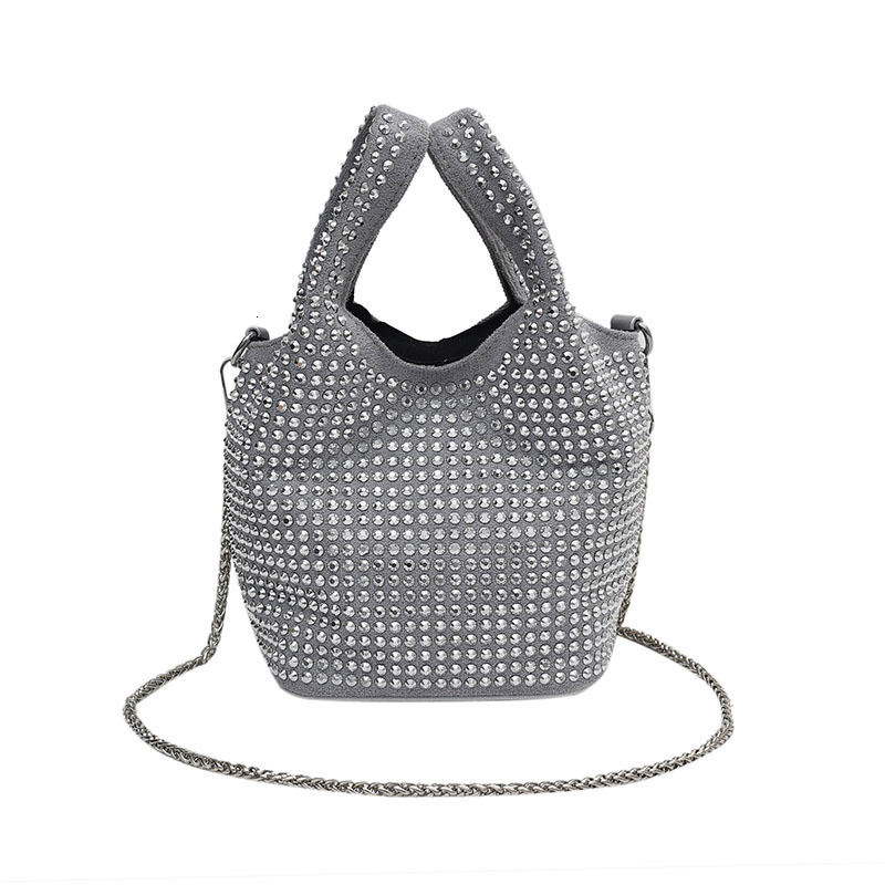 Luxury Brand Designer Bag Textured Diamond-Studded Handbag For Women 2025 New European And American Shiny Trendy Single-Shoulder Chain Crossbody Bucke