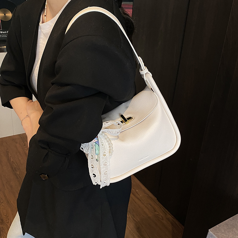2025 Summer New Women's Crossbody Bag Niche Design Women's Lychee Pattern Handbag women's Commuting Bag Summer New Women's Shoulde