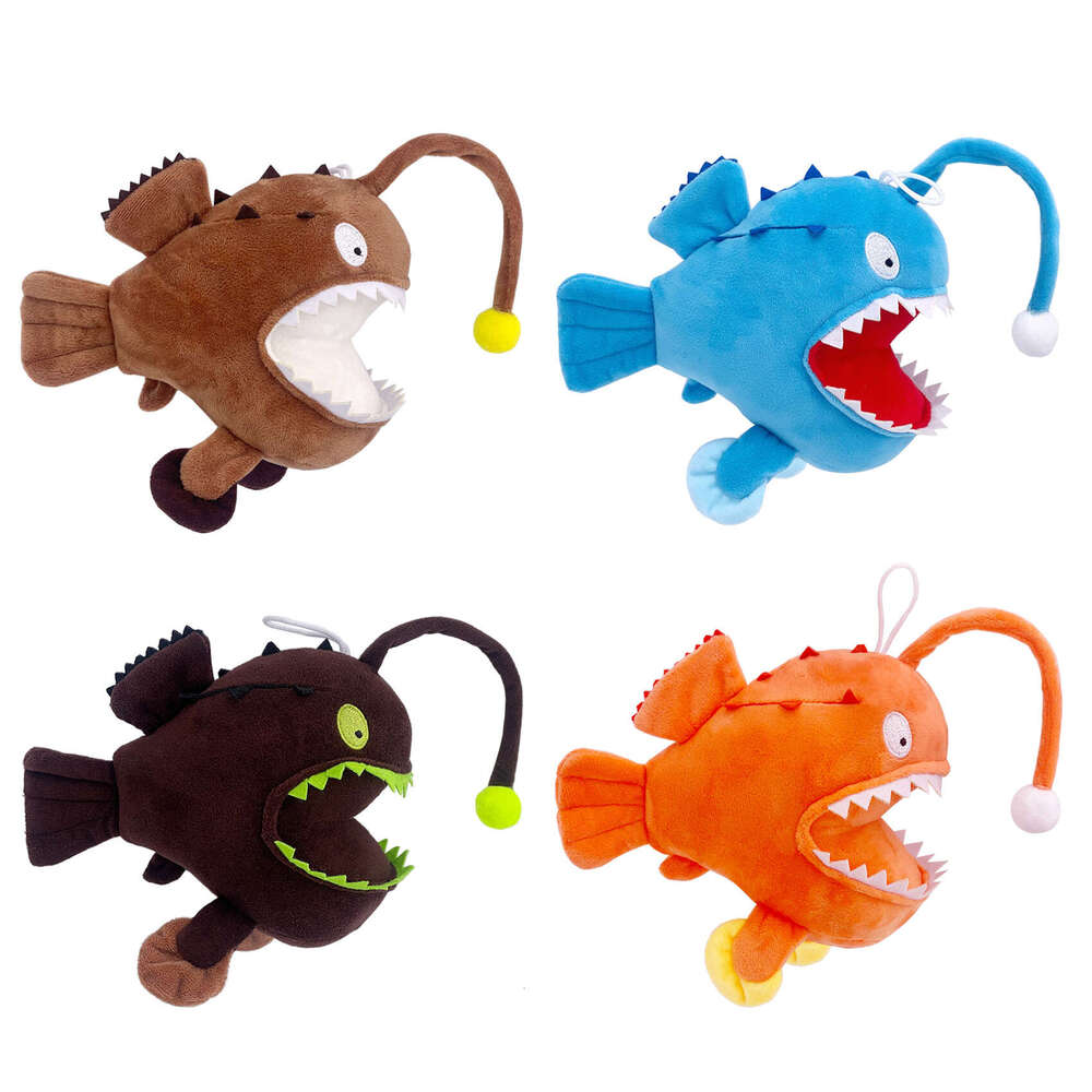 New Monkfish Slippers Devil Lantern Fish Plush Toy Game Peripheral