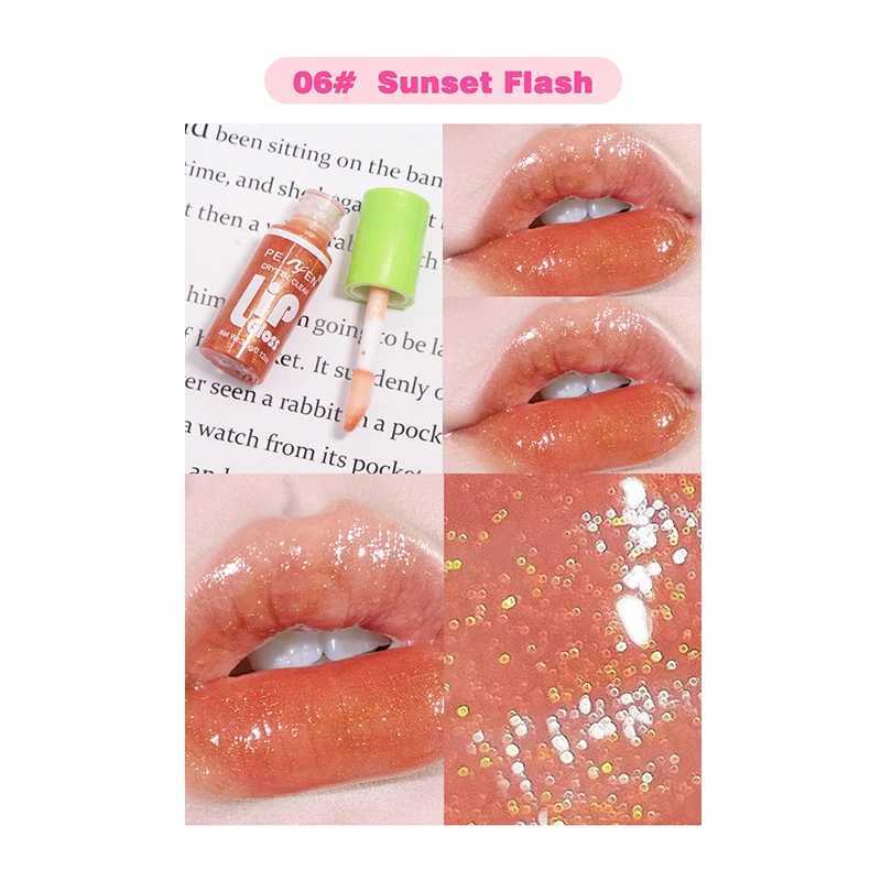 6-pack Lip Care Oil Jelly Moisturizes Lip Enrichment Oil Lasting Doodle Lip Mirror Lip Glaze Non-stick Cup Lipstick MakeupXJ250724