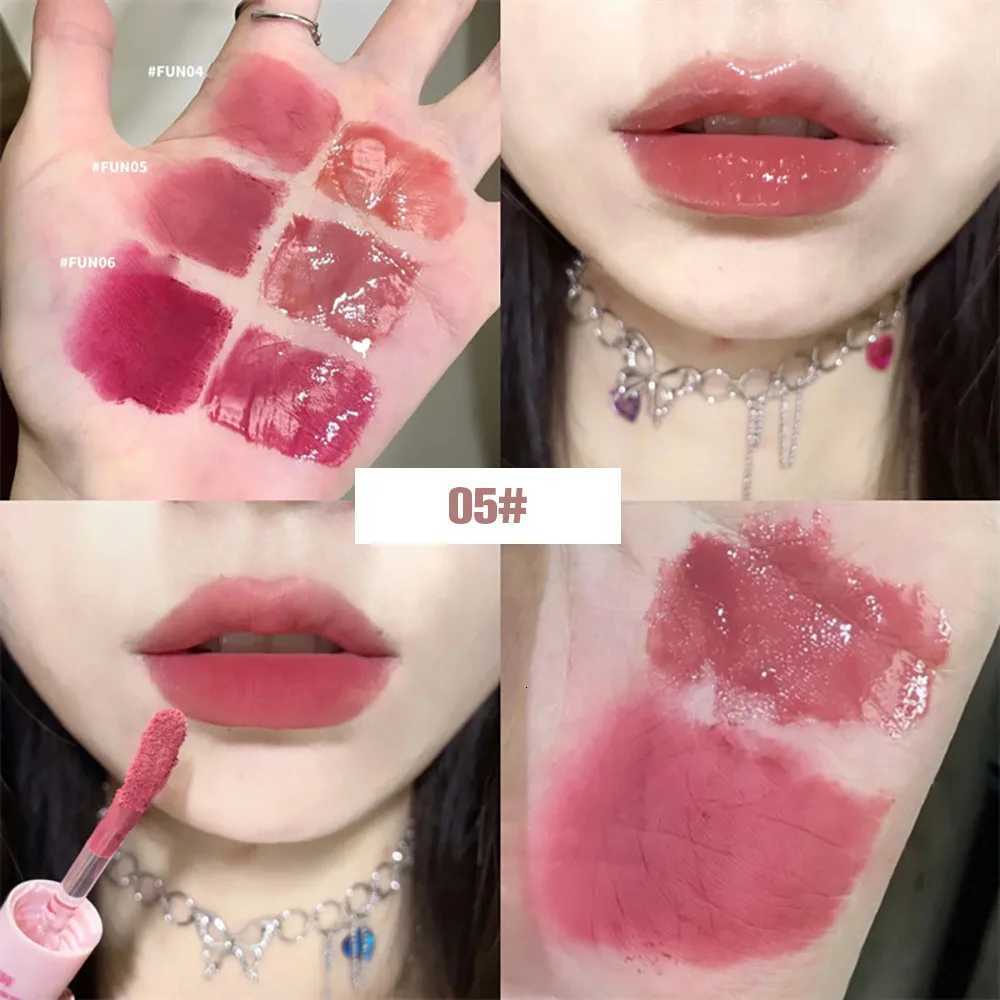 CACE Double End Lip Glaze Full Gloss Mirror And Matte Velvet Long Term Color And Moisture Lip Gloss Anti Stain CosmeticXJ250724