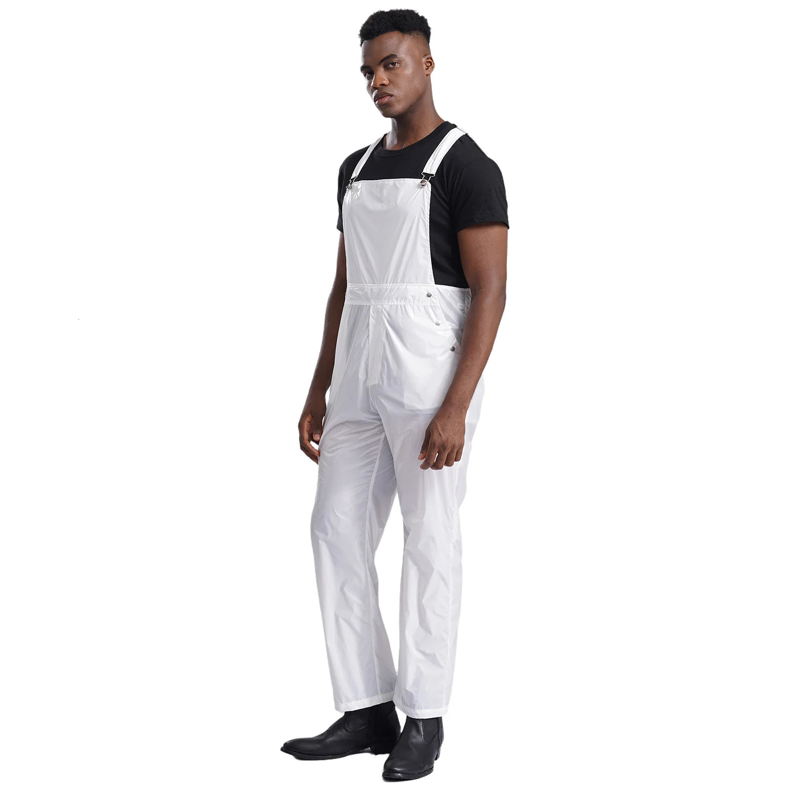 Men Workshop Uniforms Adjustable Straps Bib Overalls Water Resistant Jumpsuit with Pockets Working Coveralls Welding Suit Romper 250725