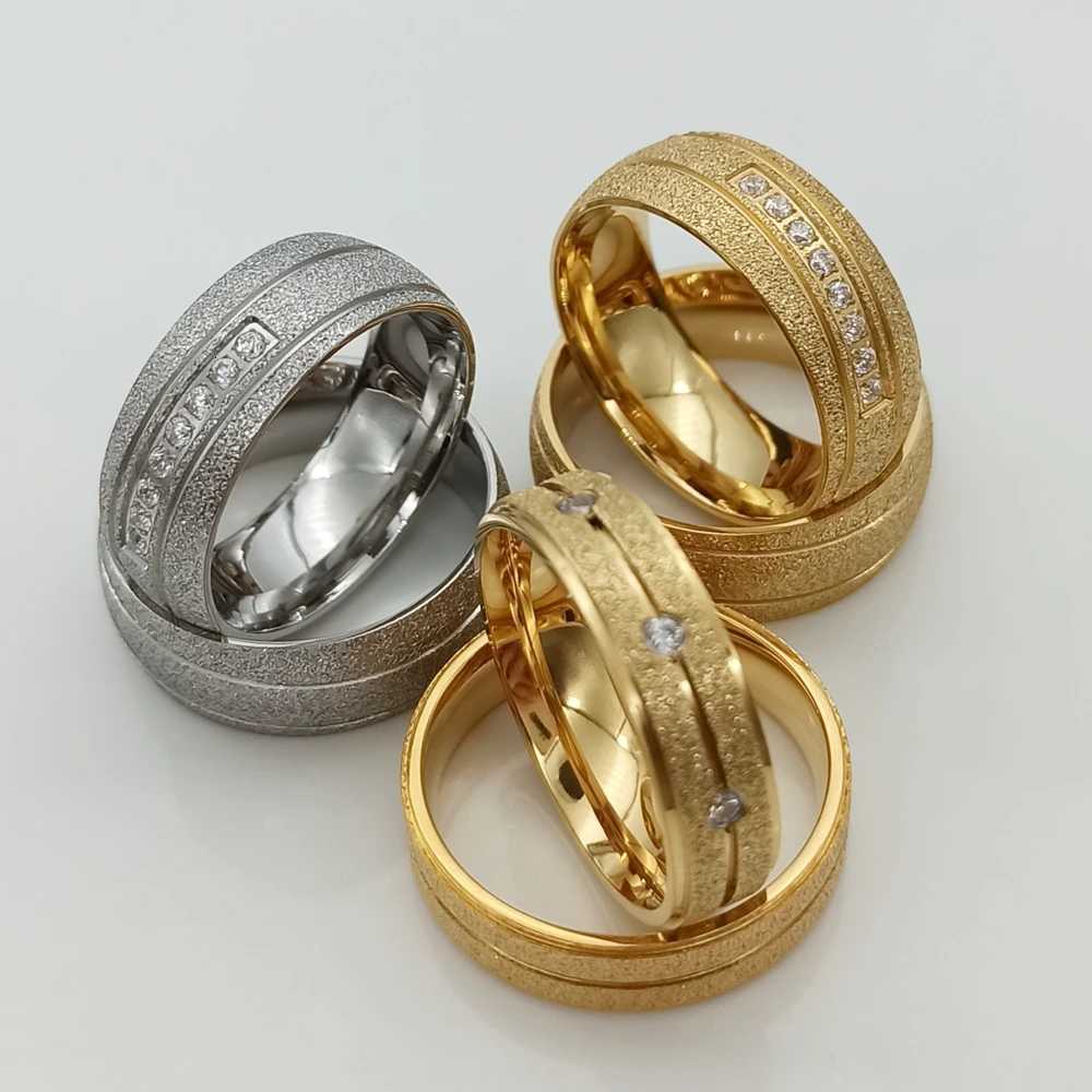 He and her wedding ring set suitable for 8mm men and women marriage alliance Dubai gold Emery jewelry big US size 14 15 W250417