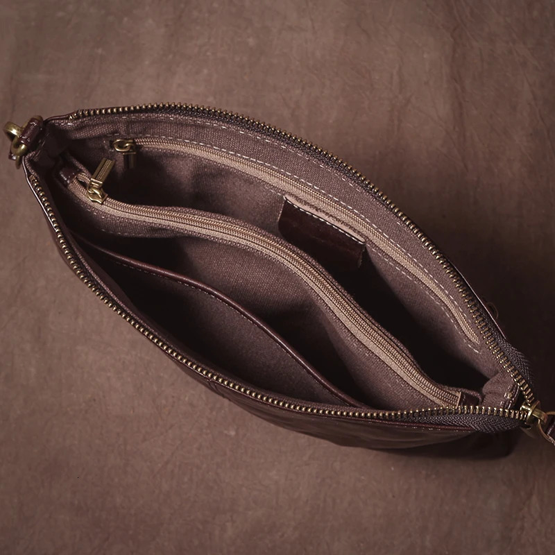 GURO High Quality Mens Real Leather Clutch Money Pouch Casual Business Handbag Armpit Bag Portable Wristlet Bag 250723