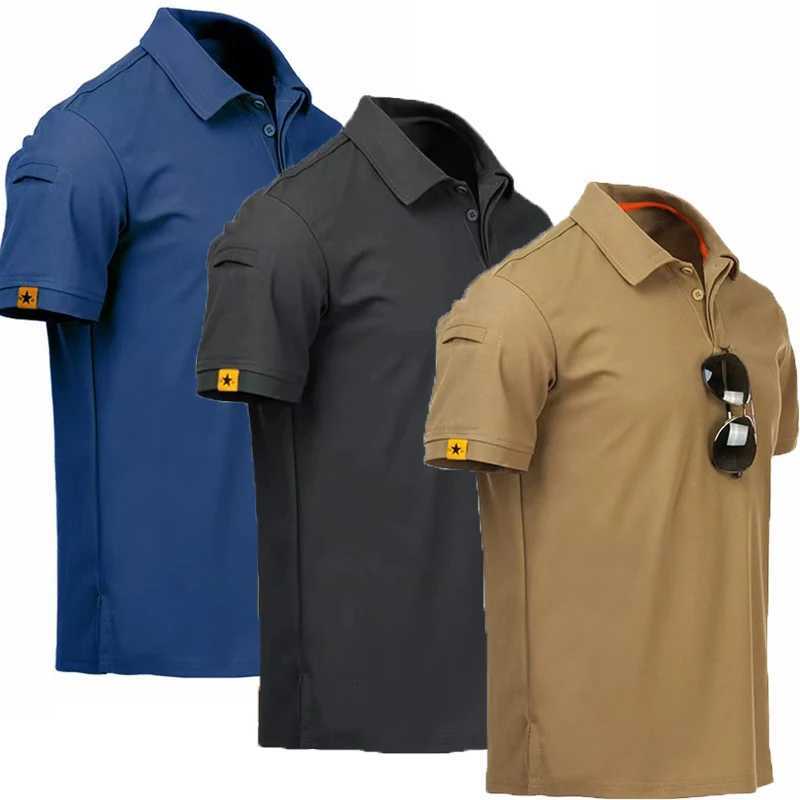 Mens Quick Dry Pullover Embroidered Shirts Summer Oversized Breathable Clothes Elastic Plain Camping Hiking Climbing T-shirts Y250724