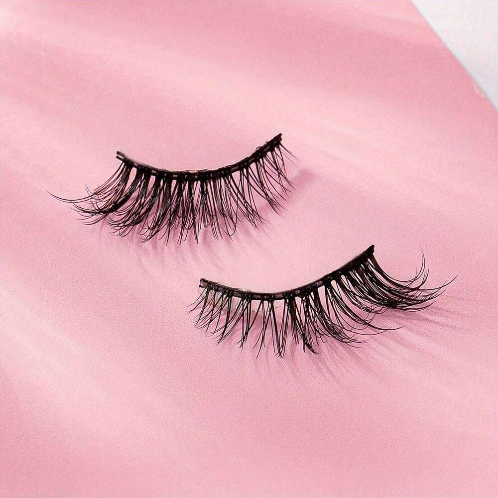 5 Pairs Full Cat Eye Look 15mm Tail Elongated Fluffy Volumized Eyelashes Faux Mink Strip False Lashes