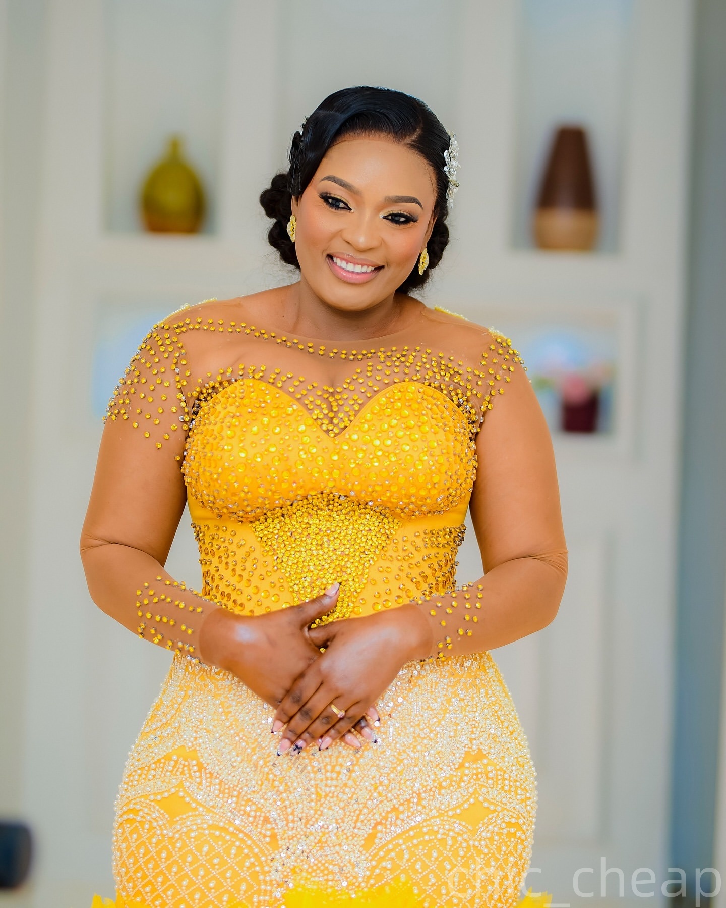 Mermaid Yellow Prom Dresses 2025 Crystals Beaded Tiers Tulle Luxurious Evening Formal Party Second Birthday Engagement Gowns Plus Size Dress For Speci