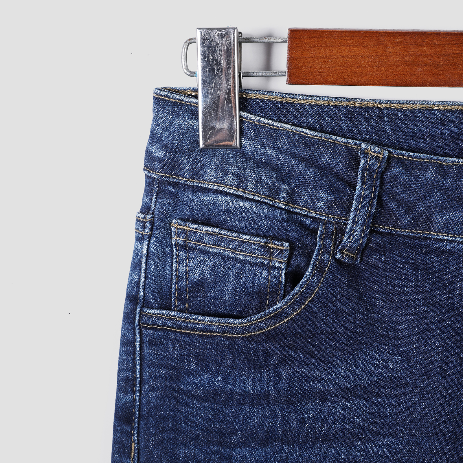 Ladies' tight jeans stretch slim fit and slimming style versatile for daily commuting and Tailored and versatile