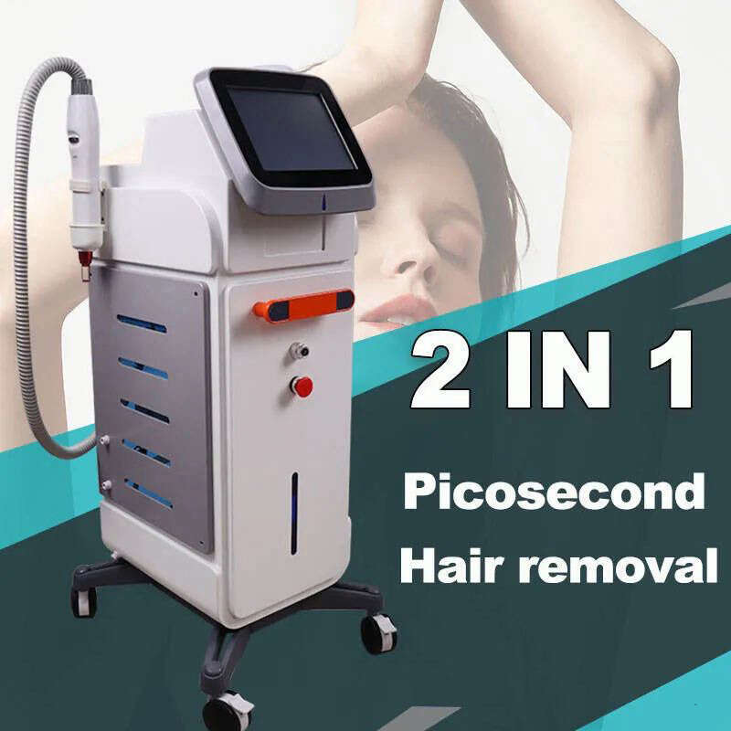 New Arrival 2 In 1 Picosecond Laser Tattoo Removal Beauty Machine 810Nm Removal Permanent 808Nm Fast Hair Removal Machin