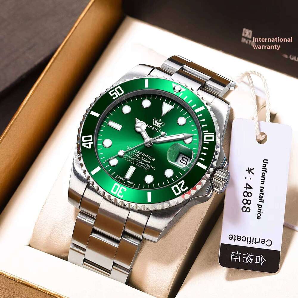 DHwatches POEDAGAR Kafeio New Men's Watch with Stainless Steel Band Waterproof Calendar Luminous Tremolo Student Charm-Hot Selling on