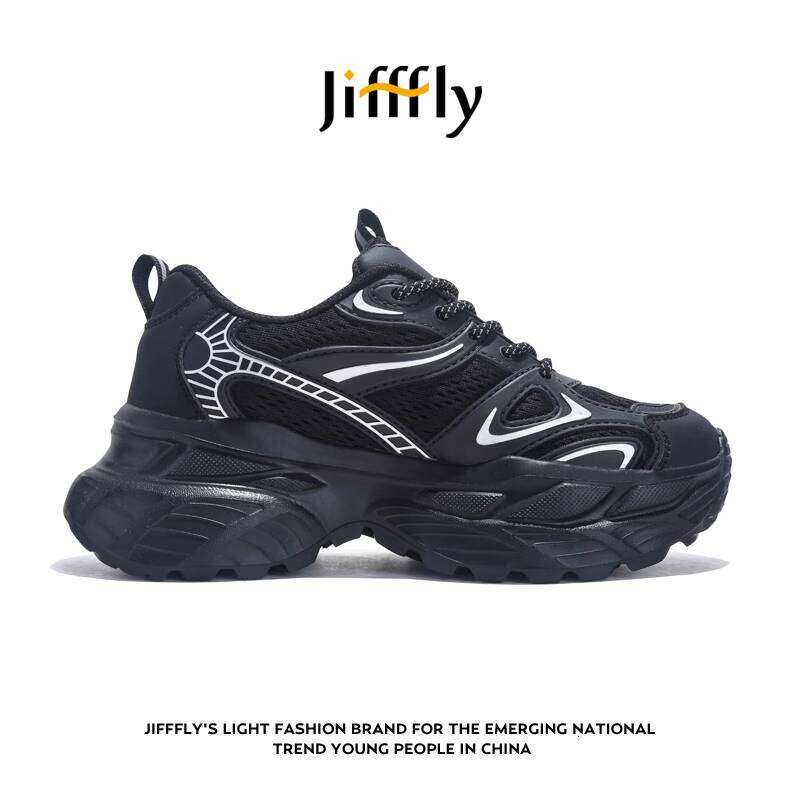 Jifffly Dad for Women 2025 Summer New Thick-Soled Height-Increasing Sneakers Versatile Breathable Casual Shoes