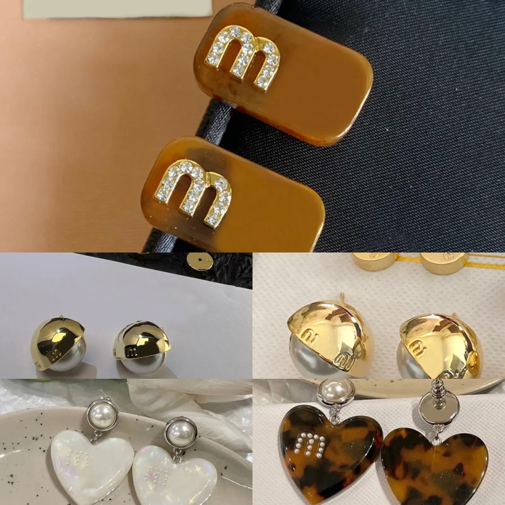 Tone Inlay Sier Copper Crystal Pearl Heart-shape Studs Stylish Women's Jewelry Earrings for Any Ocn Fashionable Accessory