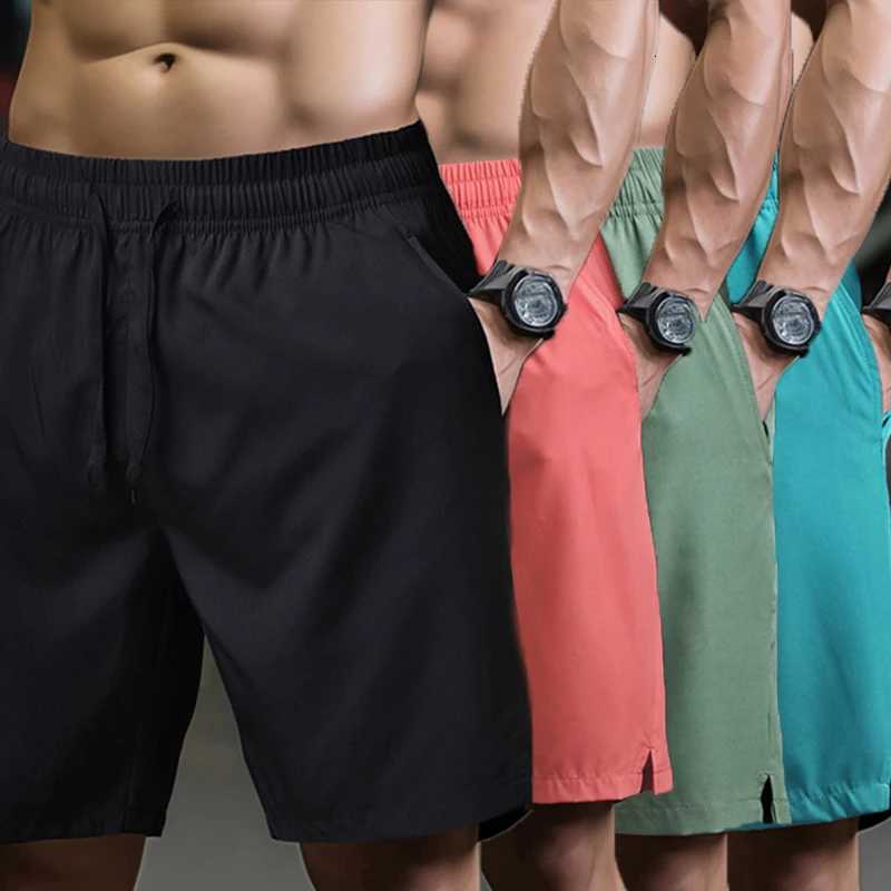2025 New Mens Shorts Single-Layer Woven Quick Dry Solid Color Running Fitness Sports Casual American-style Youth Shorts W250724