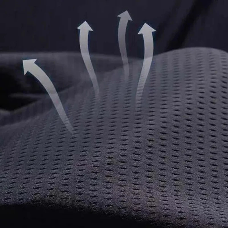 Mens Hollow Out Ice Silk Pants Mesh Breathable Casual Thin Quick Dry Pant Loose Elastic Beam Feet Sports Fitness Trousers 250725