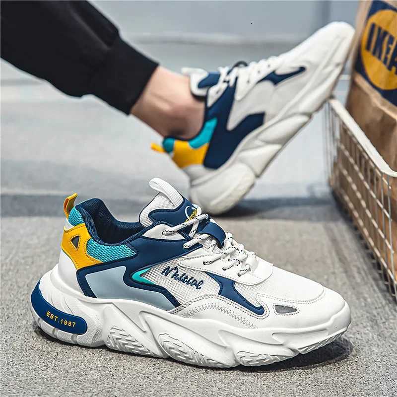 Breathable Mesh Mens Sneakers Sports Casual Man Sneaker Elevator Shoes Designer Platform Man Trainers Comfortable Running Shoes XJ250725