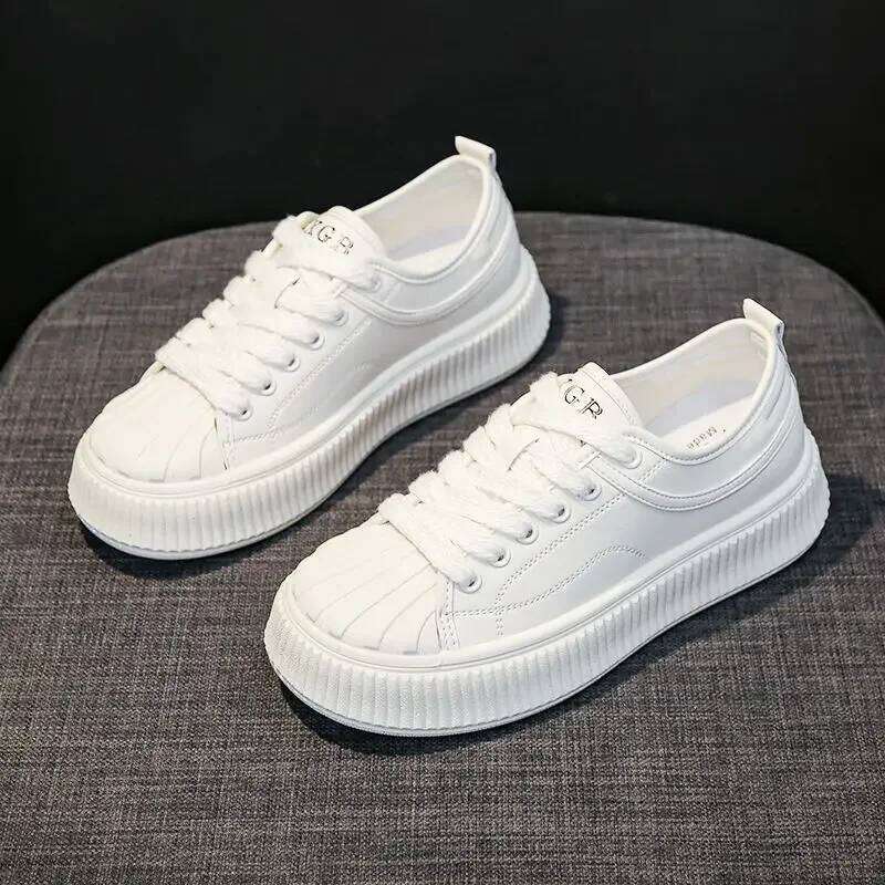 White High on Platform Women's Shoes Designer Vulcanized Shoe New Arrival 2025 39 Comfortable and Elegant Ladies Footwear
