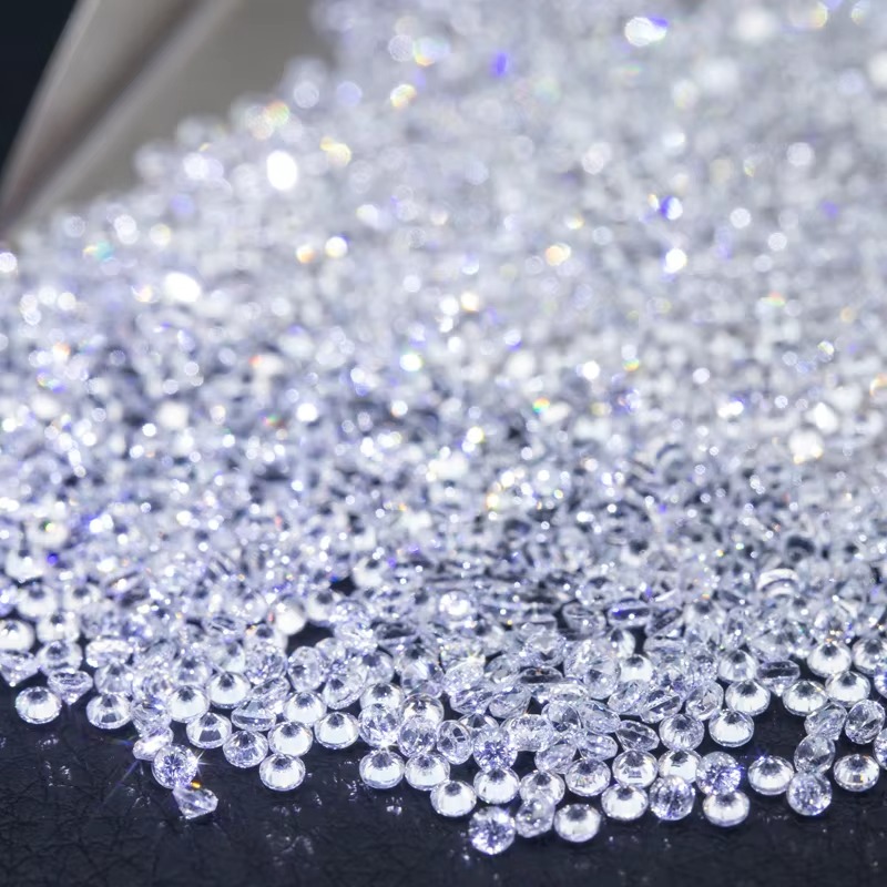 Messi Jewelry 1.1-3mm Small Sizes DEF VVS Round Melee Lab Diamond Price Per Carat Excellent Cut HPHT Loose Melee Lab Grown Diamond