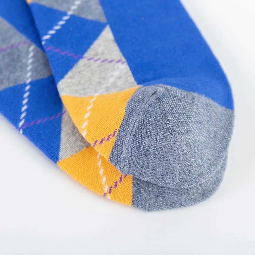 5 Pairs Novelty Fashion Colorful Casual Ankle Short Socks Harajuku Grid Space Cotton Happy Funny Women Men Socks Size EU39-46 X250725